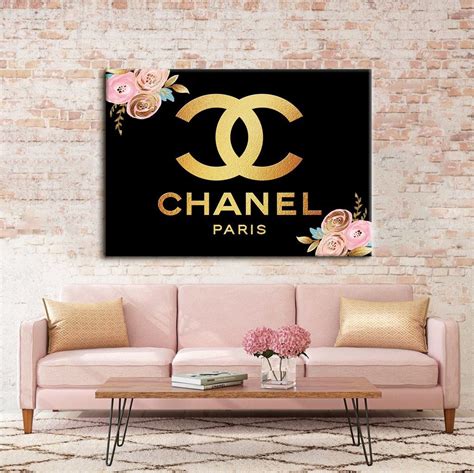 cheap chanel wall decor|chanel wall art canvas.